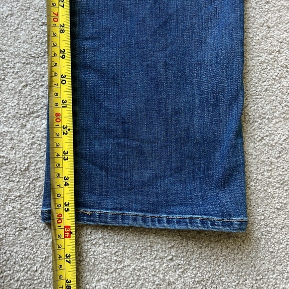 Old Navy Tall 12 High Rise Kicker Bootcut Jeans in medium indigo secret slim - Picture 6 of 10